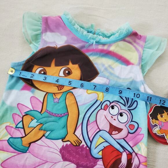 Y2k New Dora & Boots PJ Top 4t - Picture 8 of 10